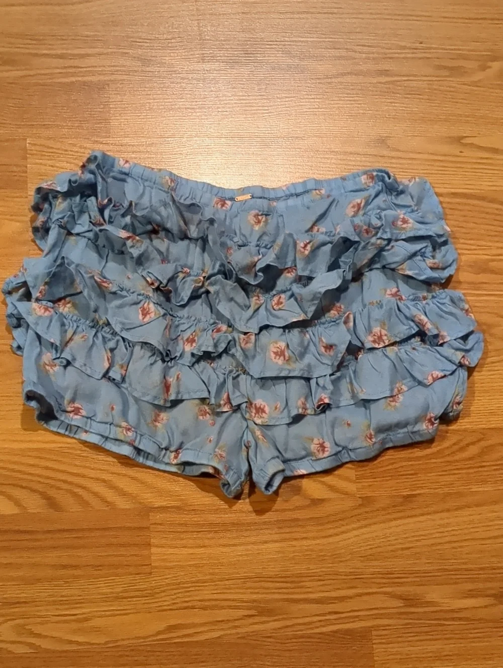 Ruffle Up Bloomer Shorts Blue